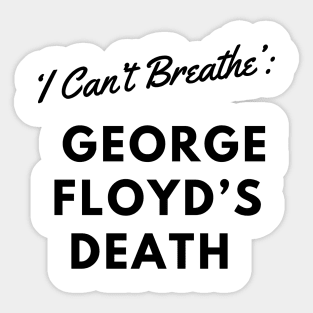 black lives matter,I Can't Breathe Yard Sign | Justice For George Floyd Yard Sign black history Sticker